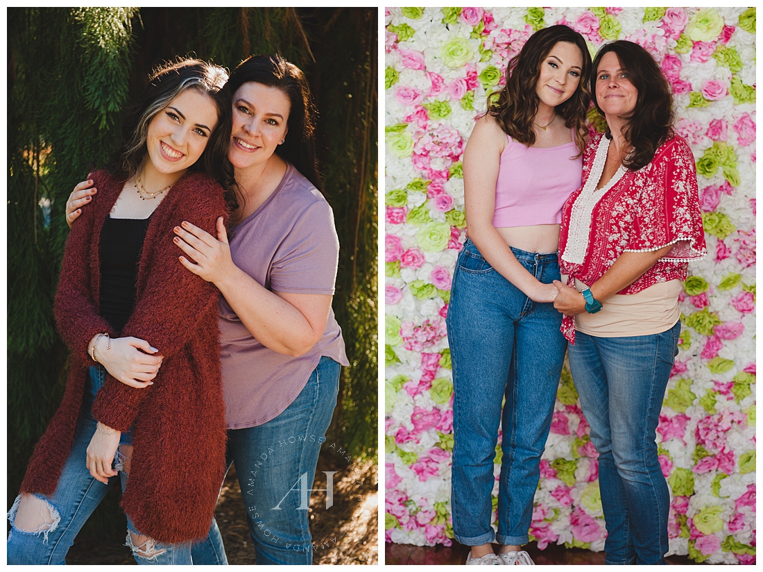 Cute Mother-Daughter Portraits | Advice for Moms of High School Seniors | Photographed by the Best Tacoma Senior Portrait Photographer Amanda Howse Photography 