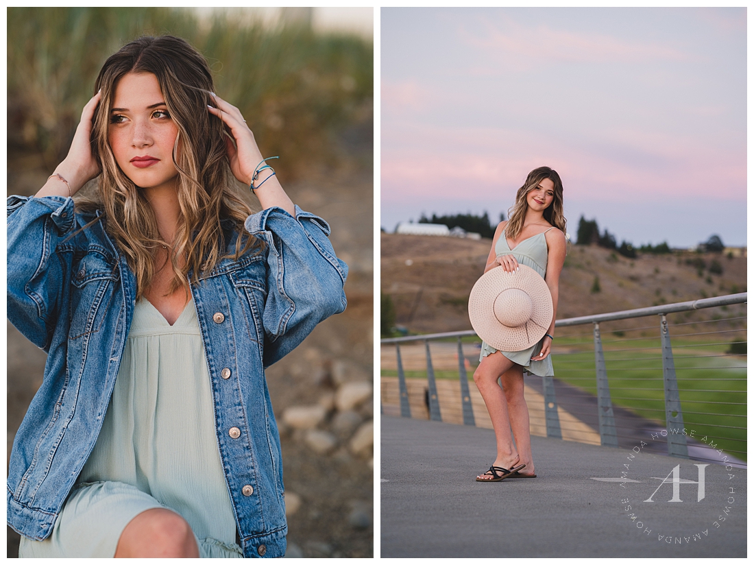 Cute Summer Senior Portraits | How to Style A Dress for Senior Portraits | Photographed by Tacoma's Best Senior Photographer Amanda Howse Photography