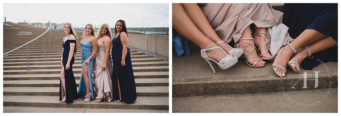 Prom Portraits with Friends at the Tacoma Museum of Glass | AHP Model Team | Photographed by the Best Tacoma Senior Photographer Amanda Howse Photography 