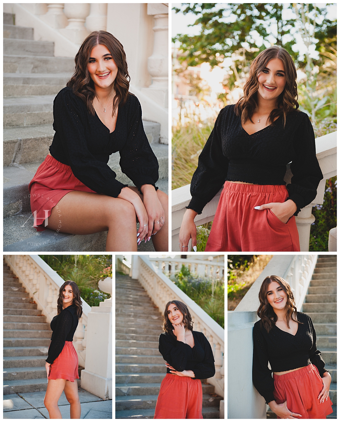 Opera Alley Senior Photos with Cute Outfits | Photographed by the Best Tacoma Senior Photographer Amanda Howse Photography