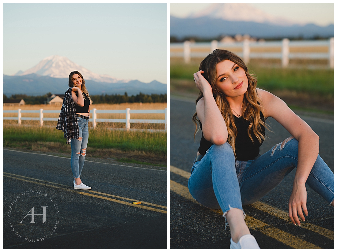 How to Style Jeans and White Vans for Senior Photos | Casual Senior Portrait Inspiration | Photographed by the Best Tacoma Senior Photographer Amanda Howse Photography