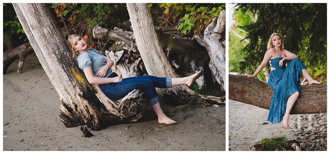 Cute Poses for Modern, Outdoor Senior Portraits | Photographed by the Best Tacoma Senior Portrait Photographer Amanda Howse Photography