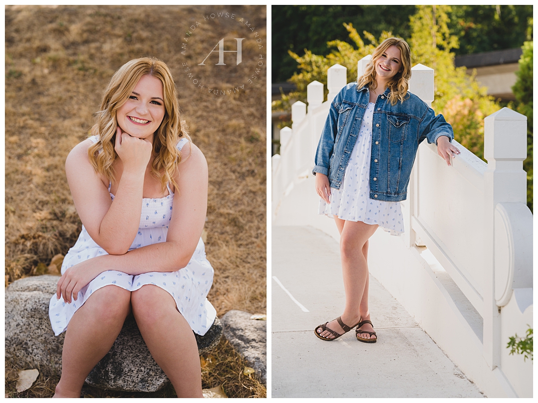 Using Neutral Backdrops to Highlight High School Seniors | Photography Tips, Amazing Locations For Senior Portraits | Photographed by the Best Tacoma Senior Photographer Amanda Howse Photography