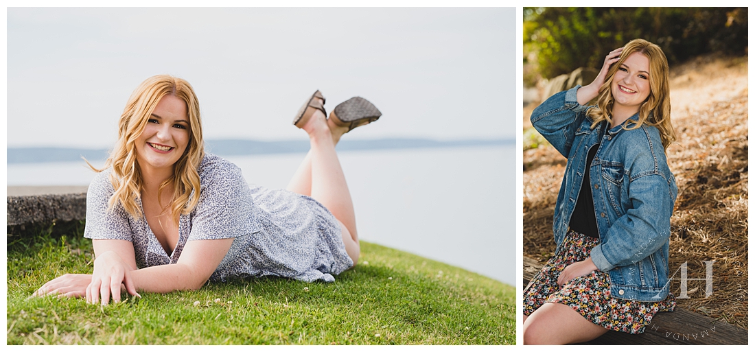 Styling Summer Dresses For Senior Photo Looks | Summer Session Inspiration | Photographed by the Best Tacoma Senior Photographer Amanda Howse Photography