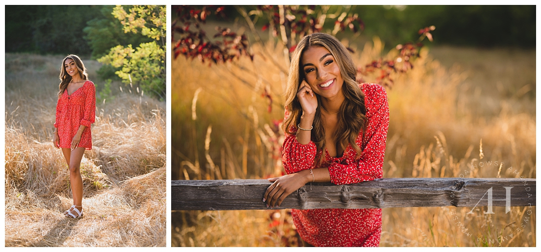 Rustic Senior Portraits at Ft. Stilly Tacoma | Gorgeous Senior Photos with Dried Grass Backgrounds | Photographed by the Best Tacoma Senior Photographer Amanda Howse Photography