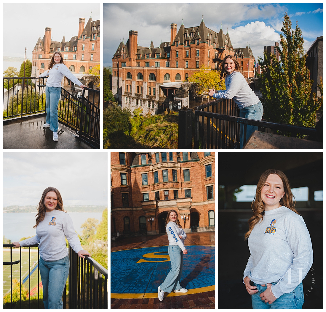 Stadium High School Senior | Fun Places in Washington State for Photos, Iconic Locations in Tacoma | Photographed by the Best Tacoma Senior Photographer Amanda Howse Photography