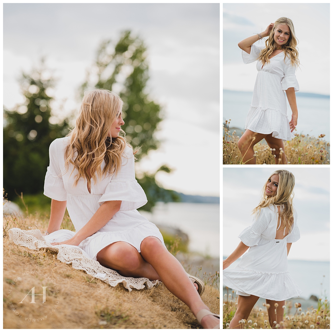 Posing with Blanket for Summer Photos | Posing Guide, Senior Session | Photographed by the Best Tacoma Senior Photographer Amanda Howse Photography