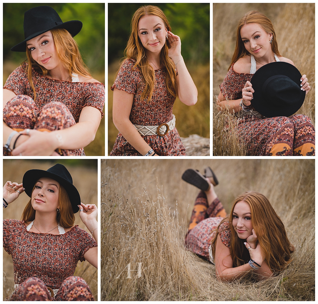 Ft. Stilly Summer Senior Session | Country Floral Summer Dress, Senior Posing Guide | Photographed by the Best Tacoma Senior Photographer Amanda Howse Photography
