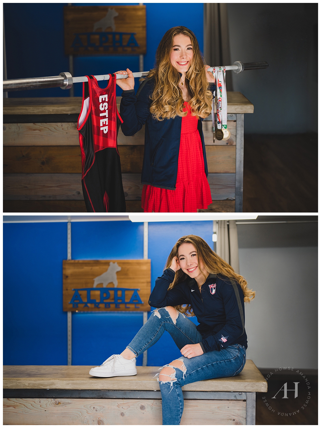 USA Weightlifting Senior Session | Cute Ideas For Athletic Seniors, Girls Who Lift, Unique Senior Photo Ideas | Photographed by the Best Tacoma Senior Photographer Amanda Howse Photography