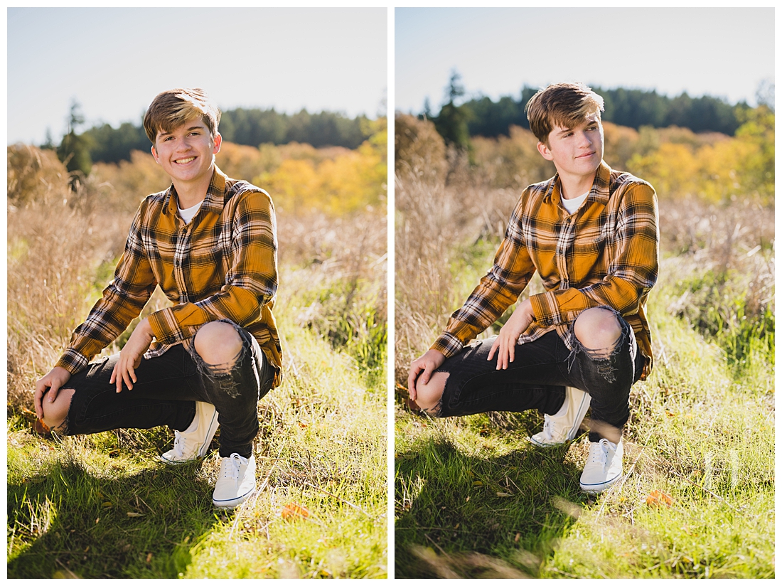 Fall Outfit Ideas For High School Guys | Ft. Stilly Senior Photos, Posing For Pics | Photographed by the Best Tacoma Washington Senior Photographer Amanda Howse Photography