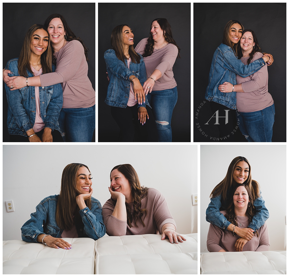 Cute Mother and Daughter Portrait Session | Jean Jacket Looks for Mother and Daughter Date | Photographed by the Best Tacoma Washington Senior Photographer Amanda Howse Photography