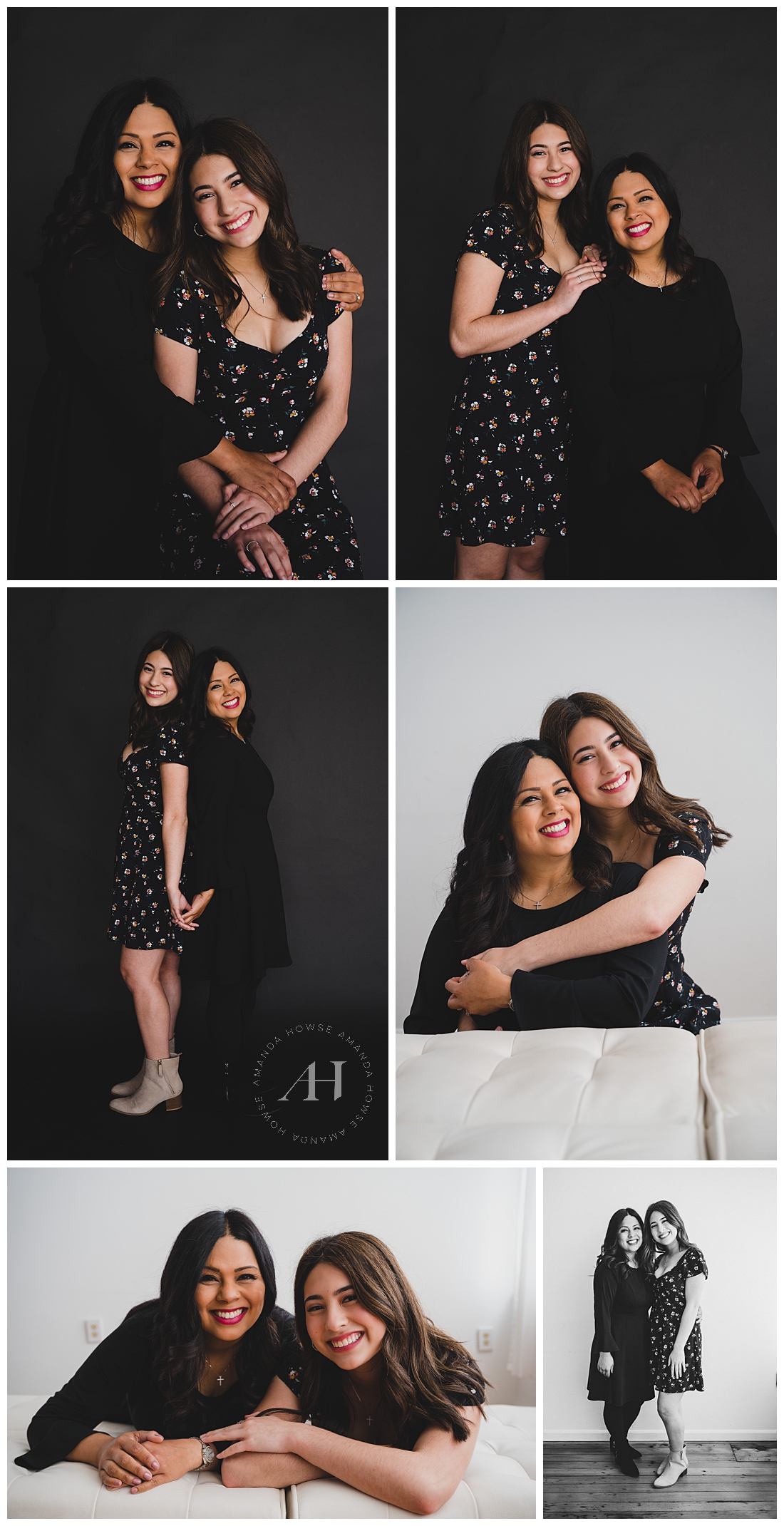 Sweet Mother's Day Studio Session | Loving Poses For Mothers with Daughters | Photographed by the Best Tacoma Washington Senior Photographer Amanda Howse Photography