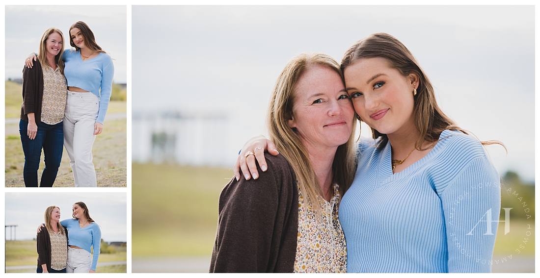 Cute Mother-Daughter Photoshoot | Senior Portraits at Chambers Bay in Tacoma | Photographed by the Best Tacoma, Washington Senior Photographer Amanda Howse Photography