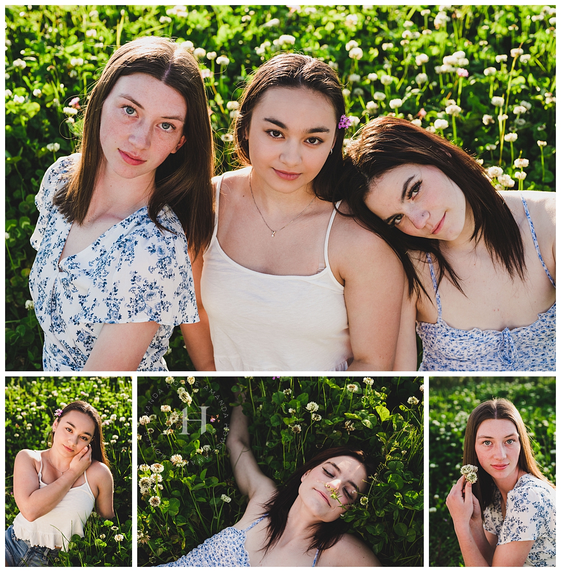 Gorgeous Posing Ideas For Group of Three High School Girls | Spring in the PNW | Photographed by the Best Tacoma, Washington Senior Photographer Amanda Howse Photography