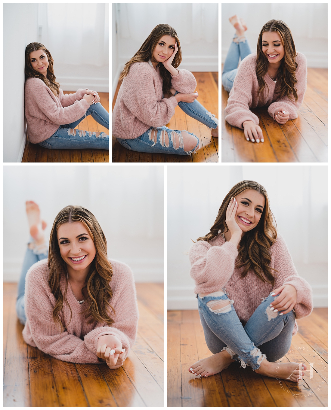Adorable Barefoot Senior Photos in the Studio | Downtown Tacoma Studio Shoot | Photographed by the Best Tacoma, Washington Senior Photographer Amanda Howse Photography