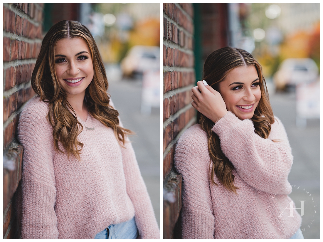 Cold Weather Portraits For Senior Girls in Downtown Tacoma | Photographed by the Best Tacoma, Washington Senior Photographer Amanda Howse Photography