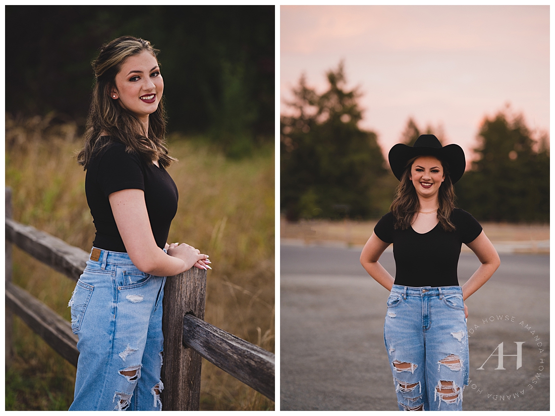 September Senior Session with a Cotton Candy Sky | Photographed by the Best Tacoma, Washington Senior Photographer Amanda Howse Photography