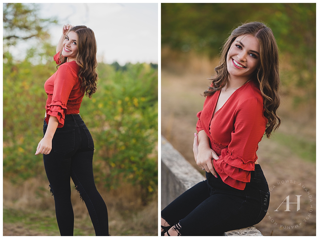 Warm, Rustic Senior Photographs in Ft. Stilly Washington | Photographed by the Best Tacoma, Washington Senior Photographer Amanda Howse Photography