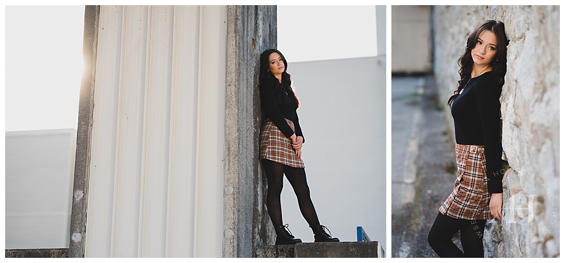 Concrete Jungle, Fall Senior Portrait Ideas | Tacoma Photoshoot Locations | Photographed by the Best Tacoma, Washington Senior Photographer Amanda Howse Photography