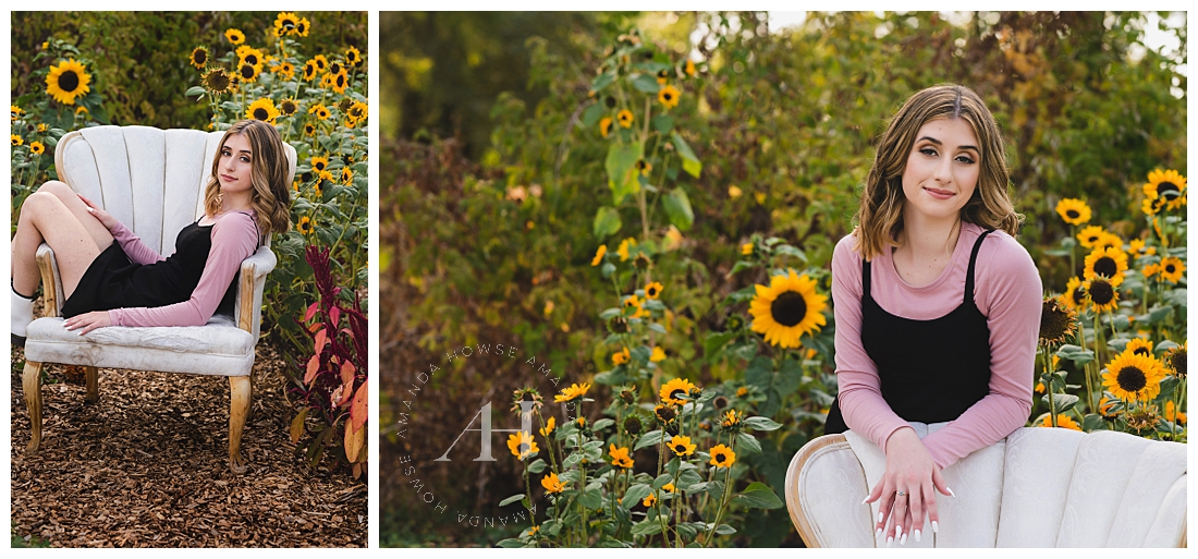 Wild Hearts Farm Sunflower Session | Photographed by the Best Tacoma, Washington Senior Photographer Amanda Howse Photography