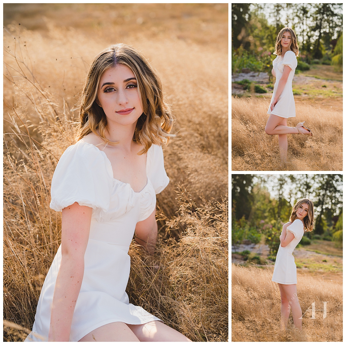 Warm Summer Portraits in Tall Grass Field | Photographed by the Best Tacoma, Washington Senior Photographer Amanda Howse Photography