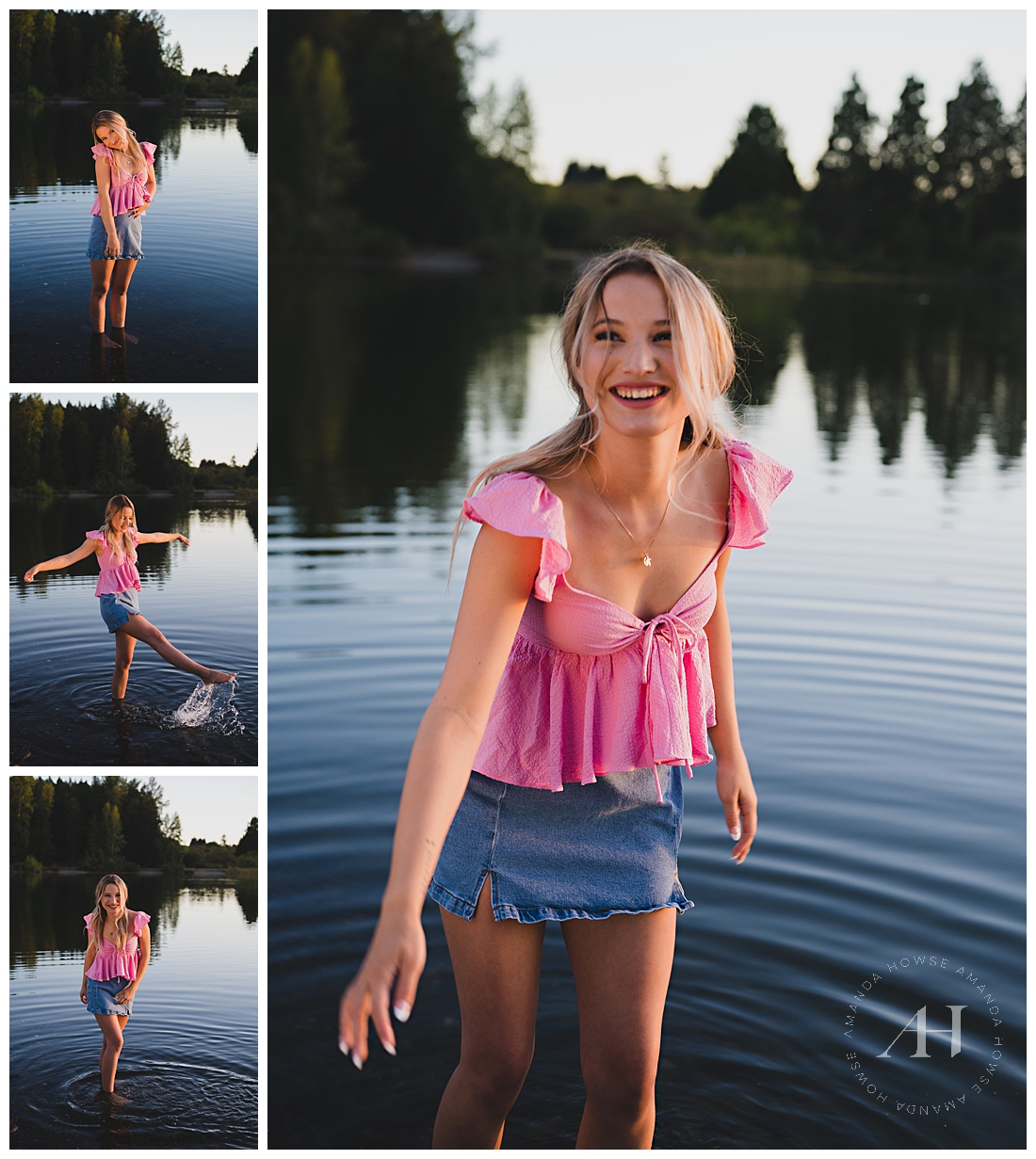 FUN poses for Water/Beach Photoshoots | PNW Seniors | Photographed by the Best Tacoma, Washington Senior Photographer Amanda Howse Photography