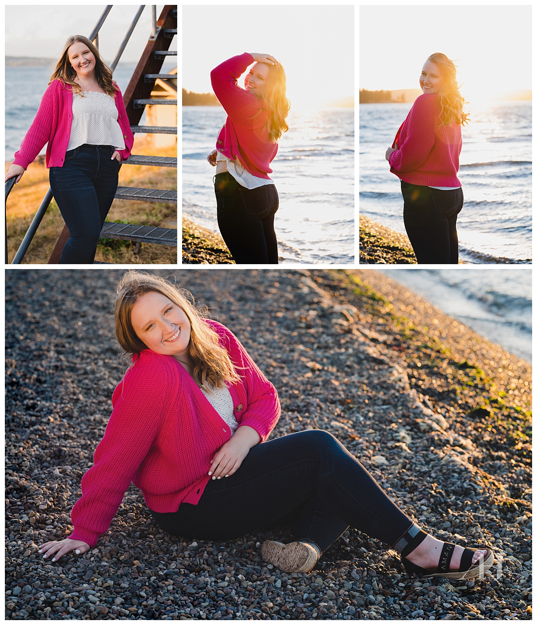 Sunny PNW Senior Portraits on the Beach | Saltars Beach | Photographed by the Best Tacoma, Washington Senior Photographer Amanda Howse Photography