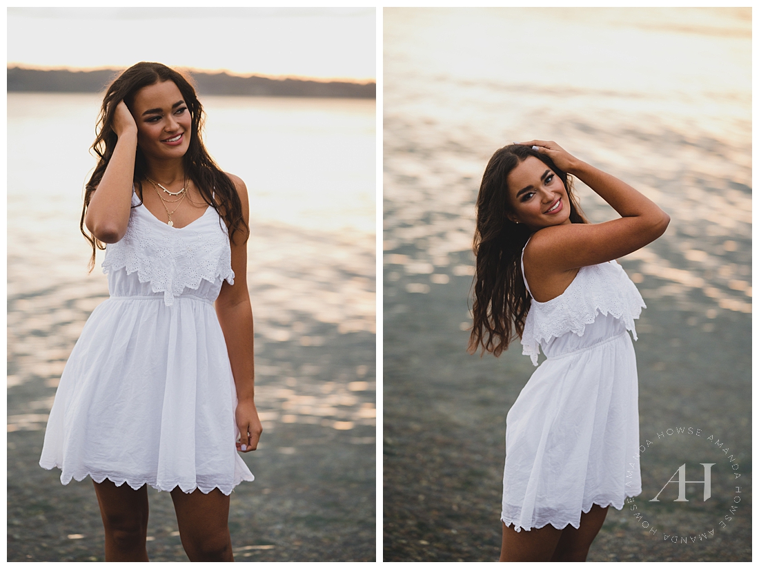 PNW Senior Photos on the Beach | Photographed by the Best Tacoma, Washington Senior Photographer Amanda Howse Photography
