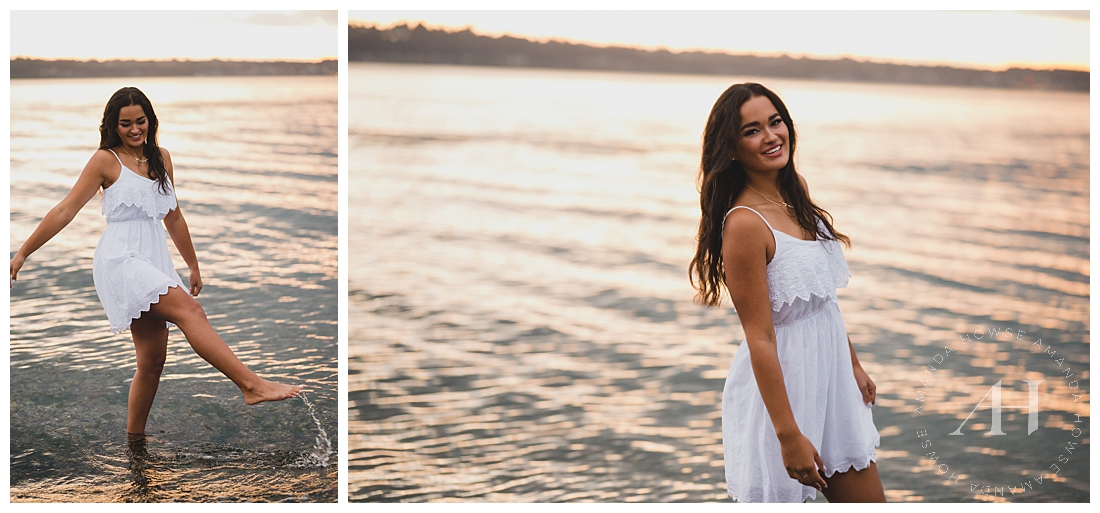 Sunset Puget Sound Senior Portraits | Browns Point | Photographed by the Best Tacoma, Washington Senior Photographer Amanda Howse Photography