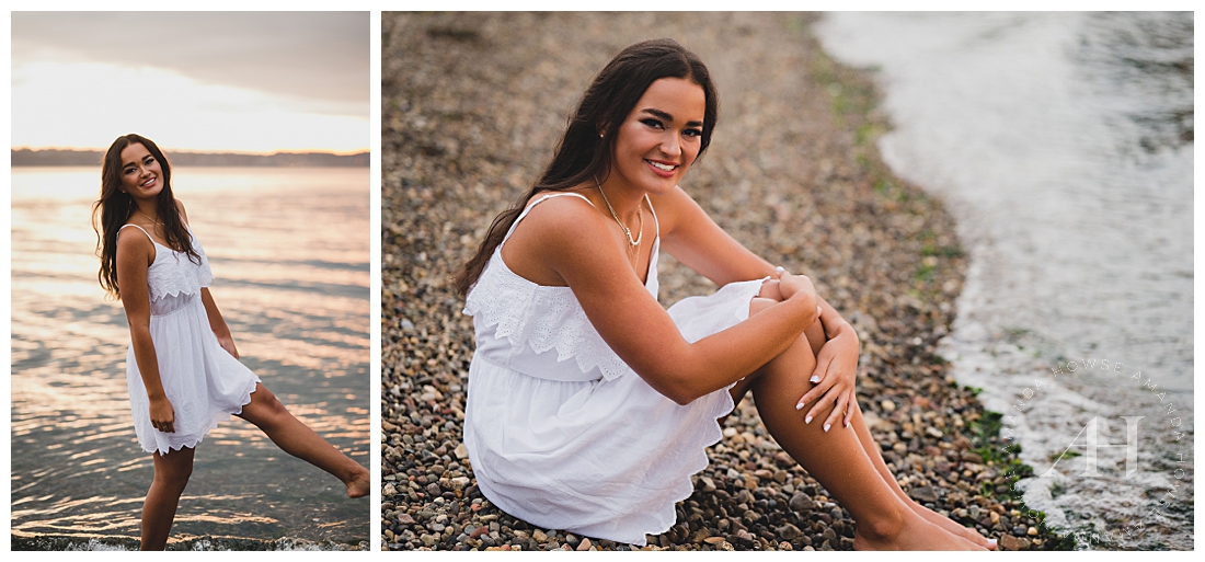 Barefoot Beach Portraits For Senior Girls | PNW Seniors | Photographed by the Best Tacoma, Washington Senior Photographer Amanda Howse Photography