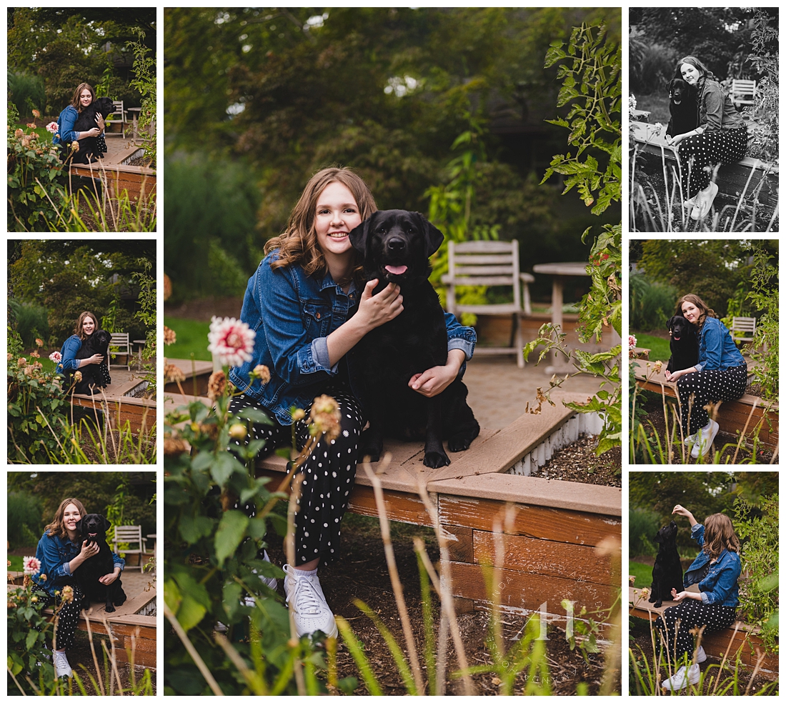 Cute Poses with Your Pup | High School Portraits | Photographed by the Best Tacoma, Washington Senior Photographer Amanda Howse Photography