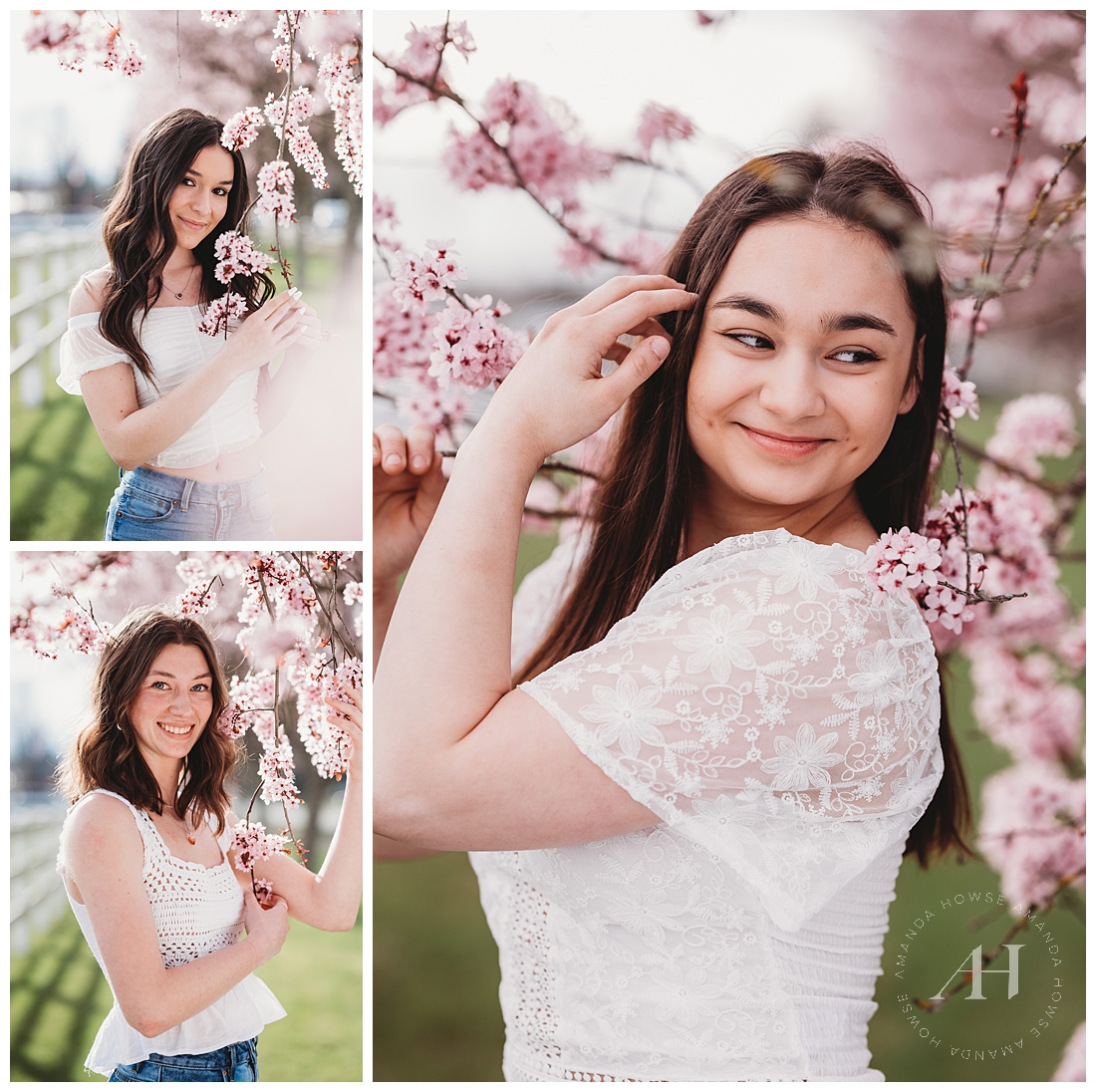 Cherry Tree Spring Model Team Portraits | Photographed by the Best Tacoma, Washington Senior Photographer Amanda Howse Photography