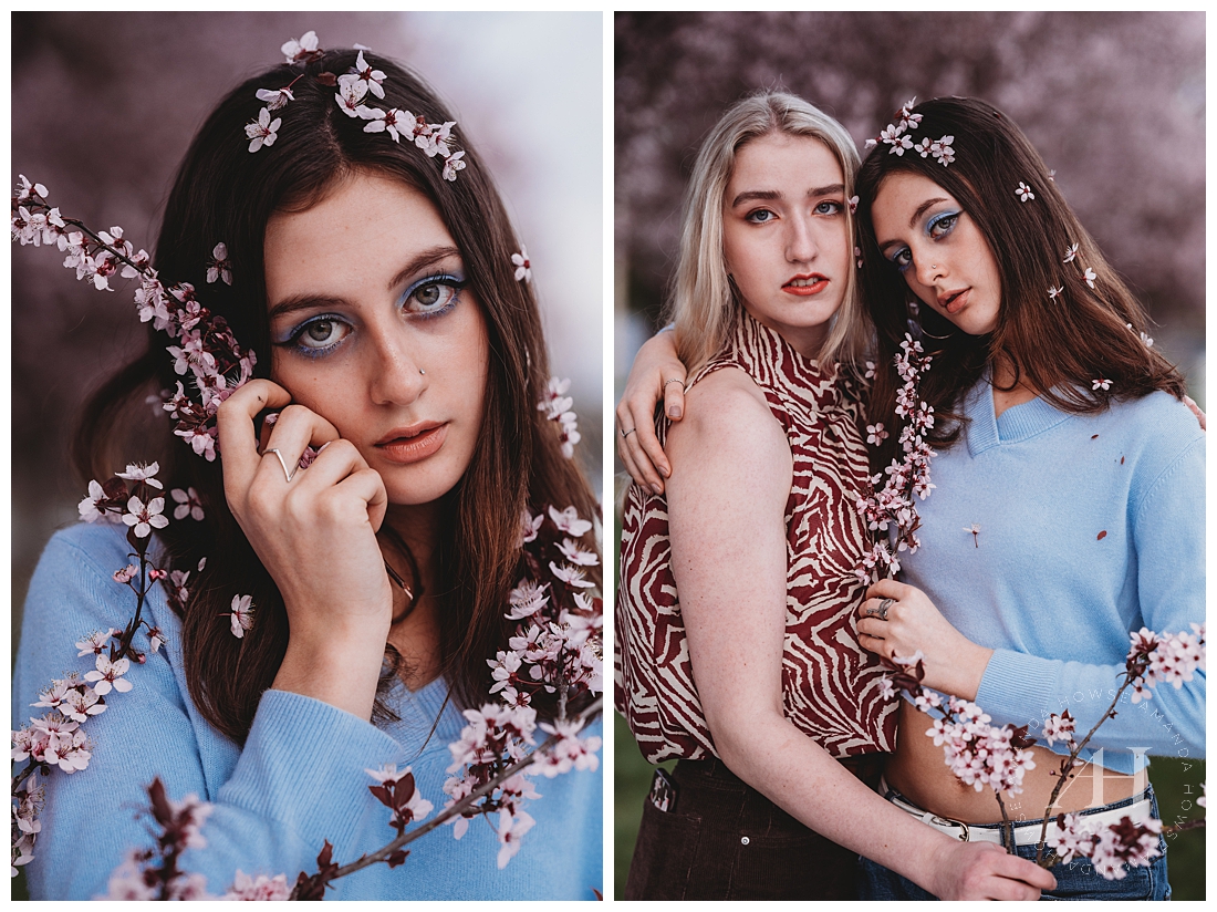 AHP Editorial Cherry Blossoms Portraits | Photographed by the Best Tacoma, Washington Senior Photographer Amanda Howse Photography