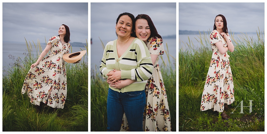College Senior Portraits at Dunes Park with Mom | PNW Families | Photographed by the Best Tacoma, Washington Senior Photographer Amanda Howse Photography