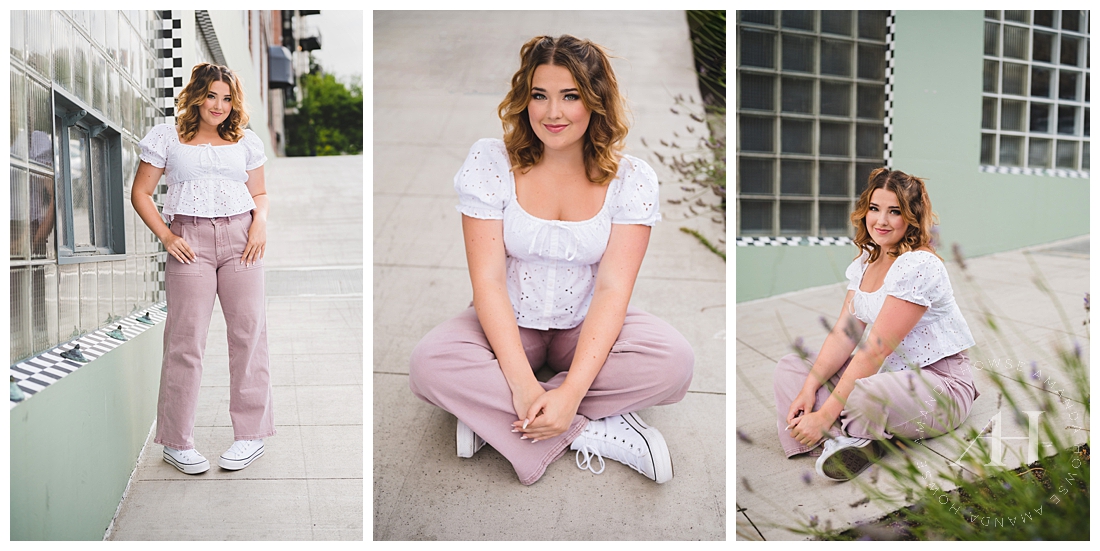 Downtown Tacoma Senior Portraits | Converse and Corduroy | Photographed by the Best Tacoma, Washington Senior Photographer Amanda Howse Photography