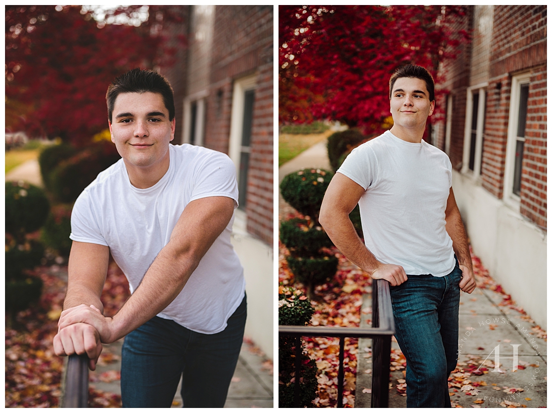 Simple Fall Portrait Ideas For Senior Guys in Tacoma | Photographed by the Best Tacoma, Washington Senior Photographer Amanda Howse Photography