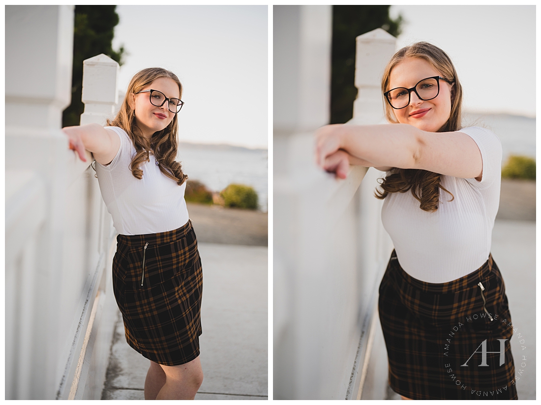 Outdoor Senior Photo  Pose Ideas For Bridges and Fences | Photographed by the Best Tacoma, Washington Senior Photographer Amanda Howse Photography