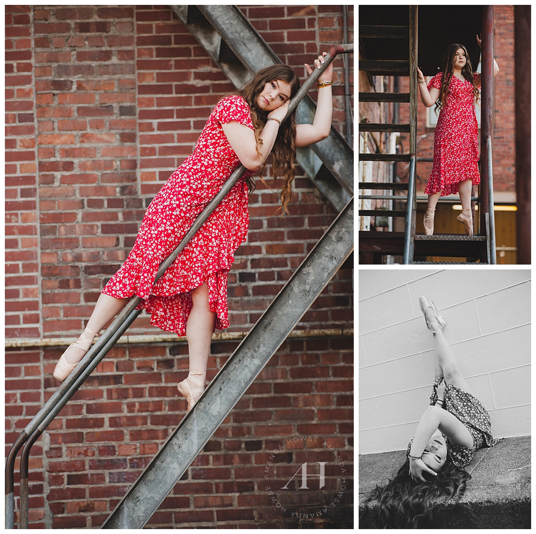 Contemporary Dance Portraits in Downtown Tacoma Fire Escape | Photographed by the Best Tacoma, Washington Senior Photographer Amanda Howse Photography