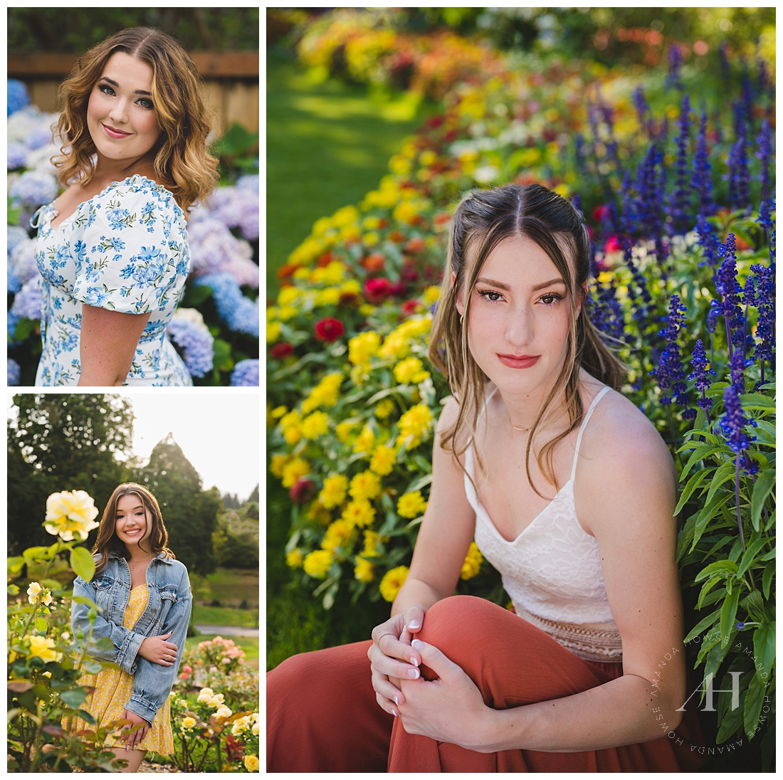 Best High School Senior Portrait Locations with Gorgeous Wildflowers | Photographed by the Best Tacoma Senior Portrait Photographer Amanda Howse