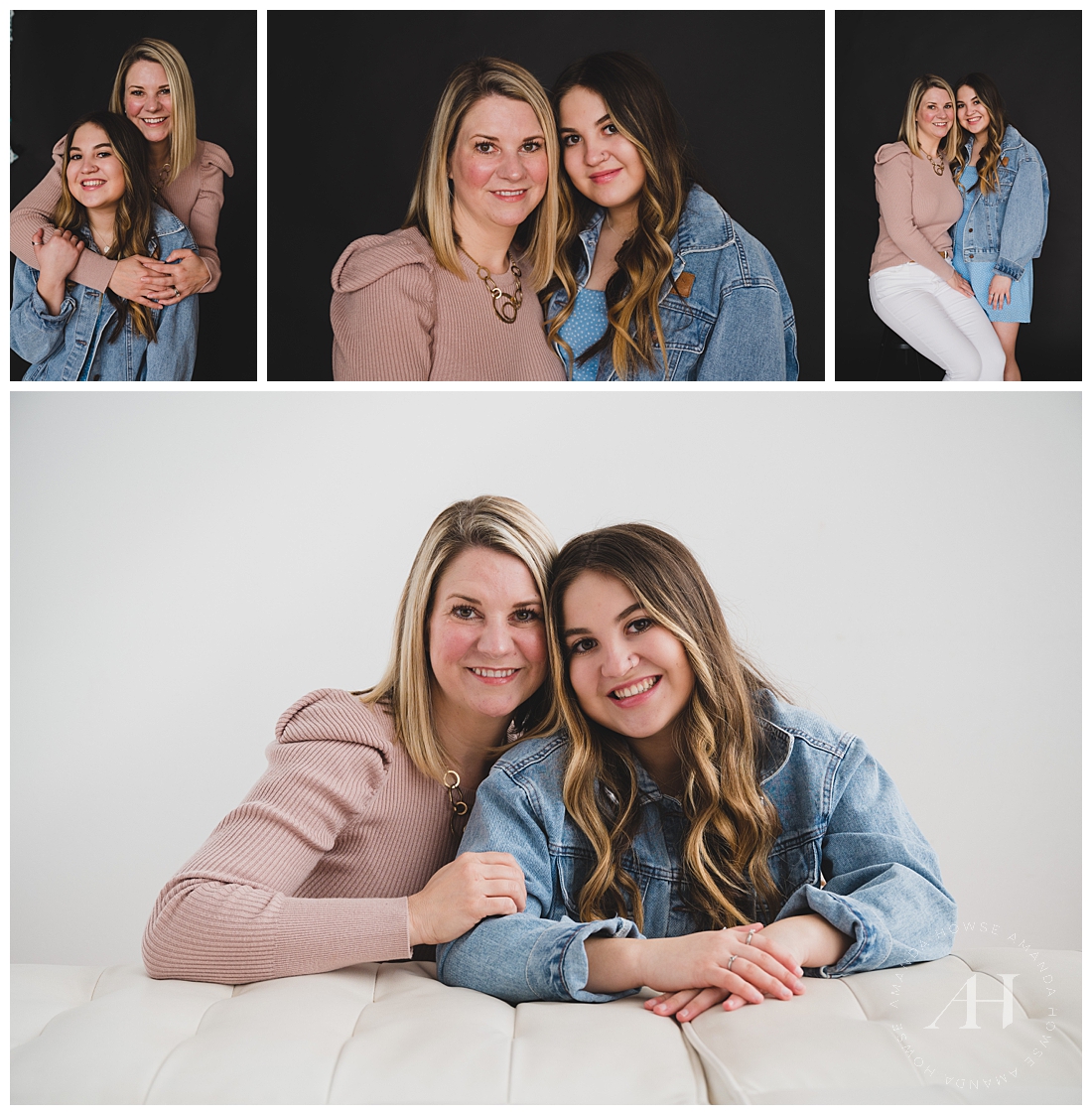 Mother Daughter Studio Portraits | Tips For Senior Year Experiences with Your High Schooler | Taken by the Best Tacoma Washington Senior Photographer, Amanda Howse Photography 