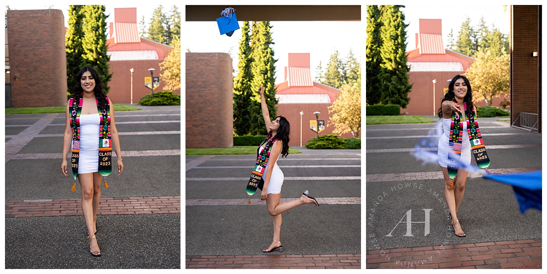 Cute College Graduation Photos | Class of 2023 SPSCC | Photographed by the Best Tacoma, Washington Senior Photographer Amanda Howse Photography
