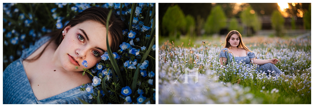 Frolicking in the Flowers | Springtime Photoshoots with Friends | Photographed by the Best Tacoma, Washington Senior Photographer Amanda Howse Photography