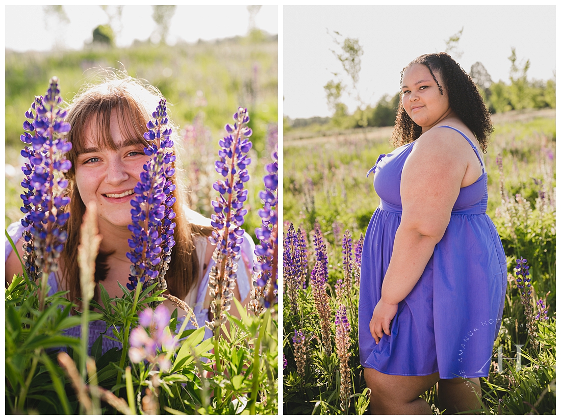 In a Field of Purple | AHP Model Team Class of 2024 Group Session | Photographed by the Best Tacoma, Washington Senior Photographer Amanda Howse Photography