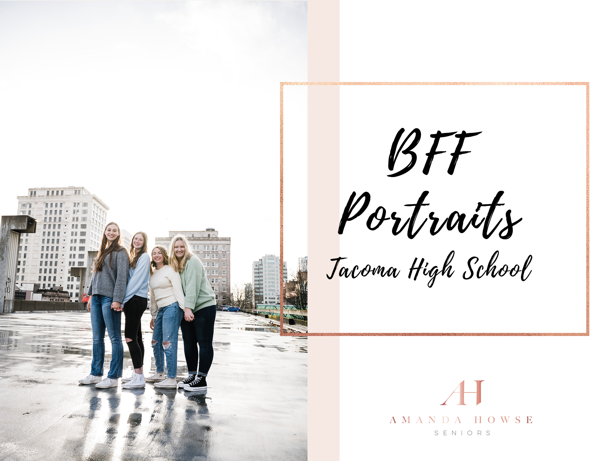 Tacoma High School BFF Portraits | Amanda Howse Photography