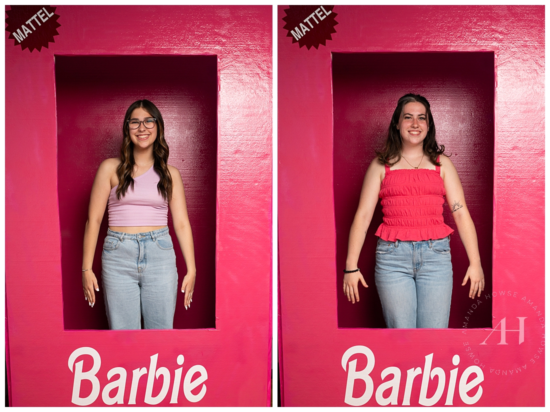 Twin Barbie in a Box Portraits | Photographed by the Best Tacoma, Washington Senior Photographer Amanda Howse Photography
