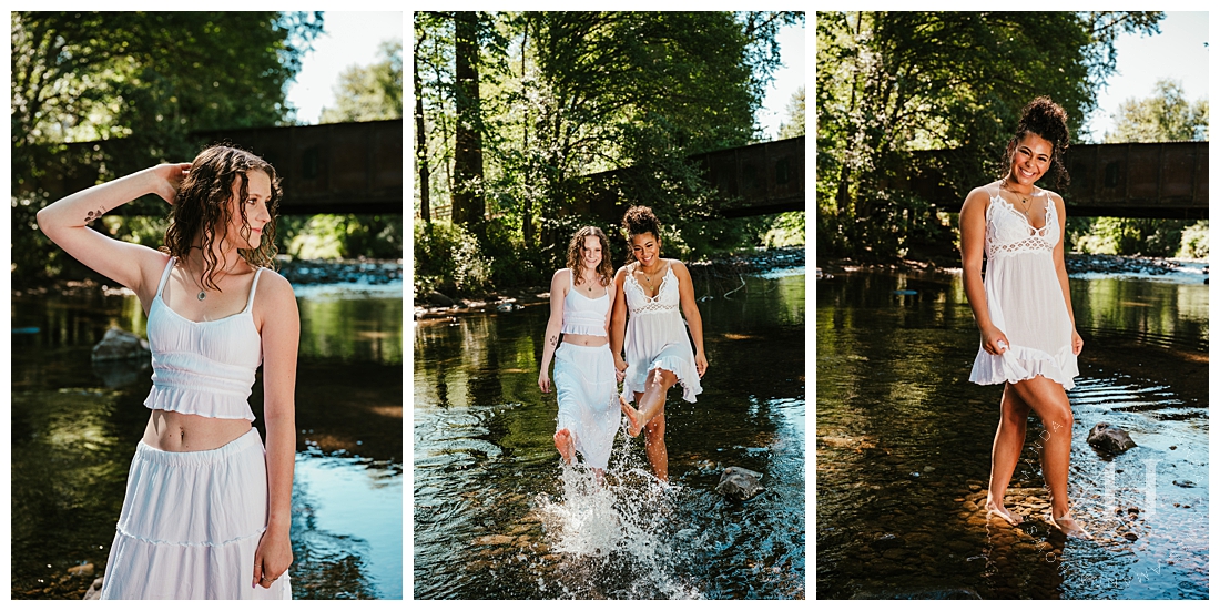 Best Senior Portrait Outfit Inspo for Shots in the Water | Photographed by the Best Tacoma, Washington Senior Photographer Amanda Howse Photography