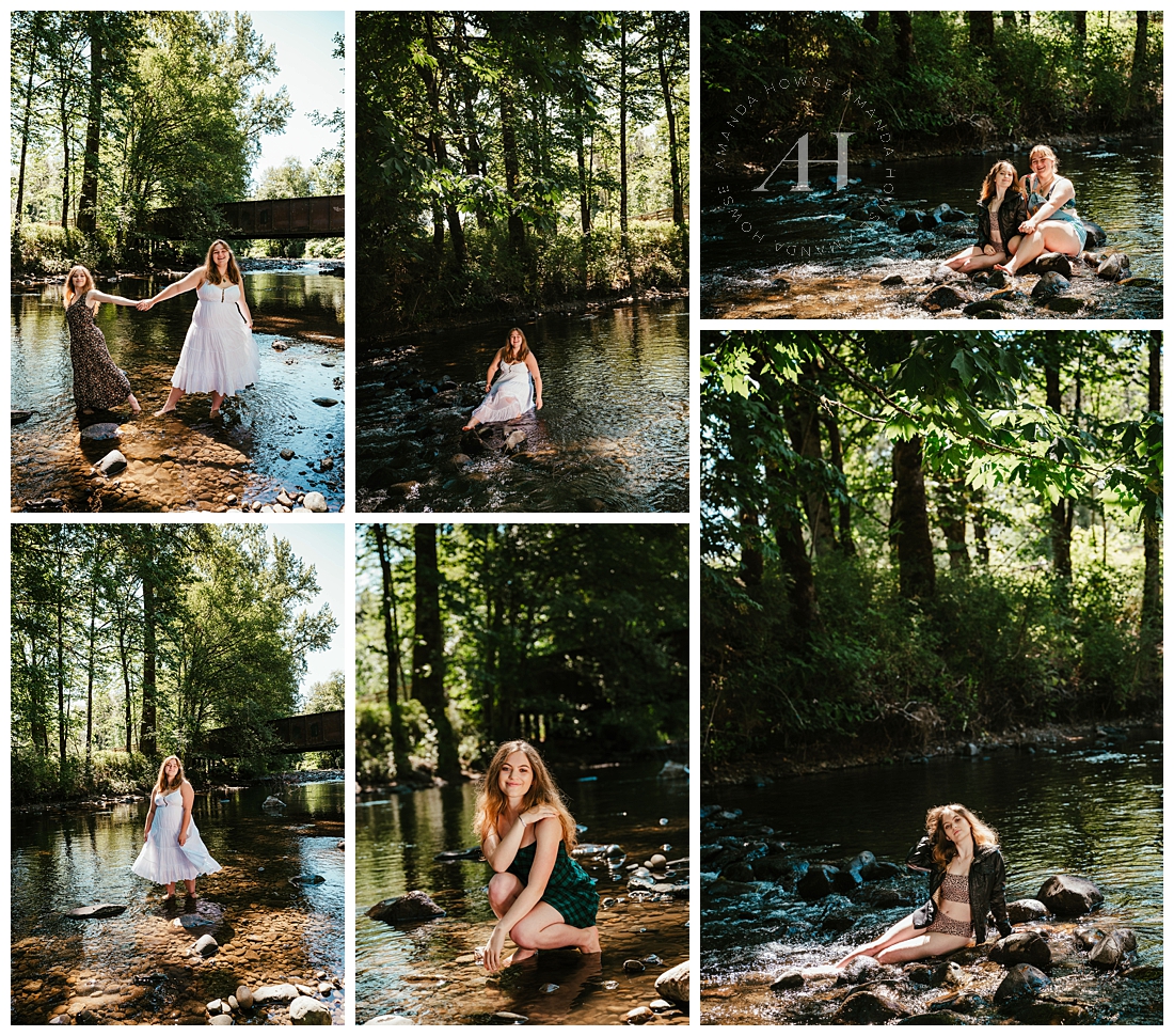 Pose Ideas For Senior Portraits in the Water | Photographed by the Best Tacoma, Washington Senior Photographer Amanda Howse Photography