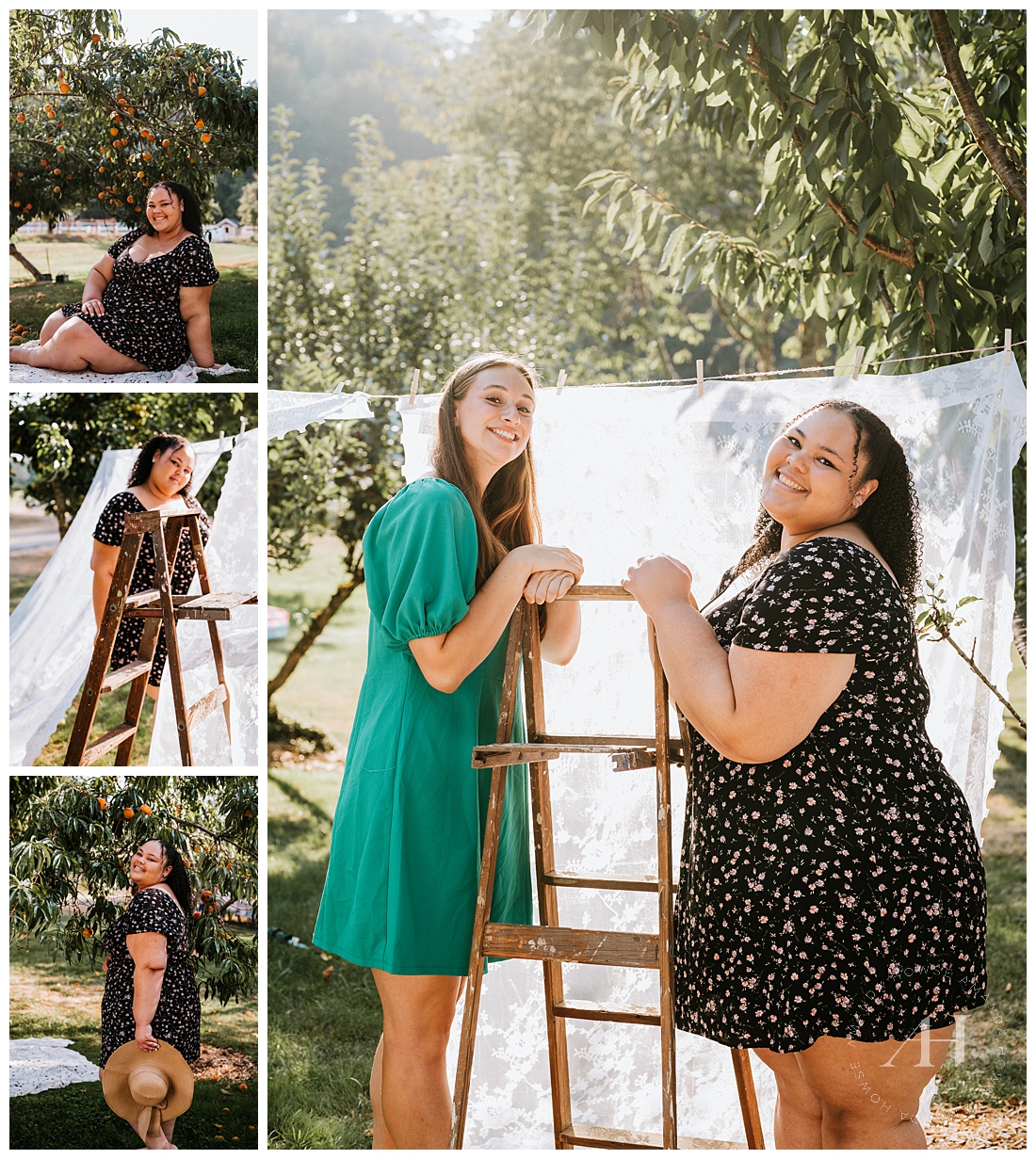 End of Summer Team Shoot with the Class of 2024 | Sun Dresses and Sun Hats | Photographed by the Best Tacoma, Washington Senior Photographer Amanda Howse Photography