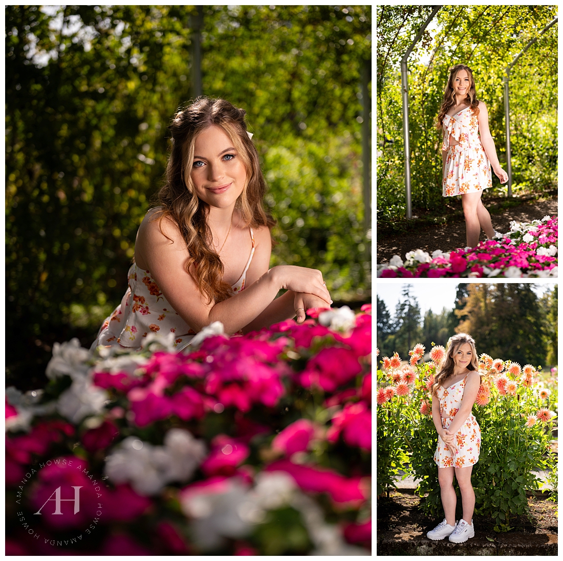 Puyallup Senior Portraits in the Rose Gardens | Amanda Howse Photography