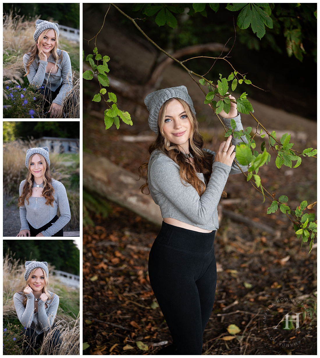 Cozy Fall Portraits in the Forest | PNW Class of 2024 Seniors | Portraits by the Best Tacoma Senior Photographer, Amanda Howse Photography